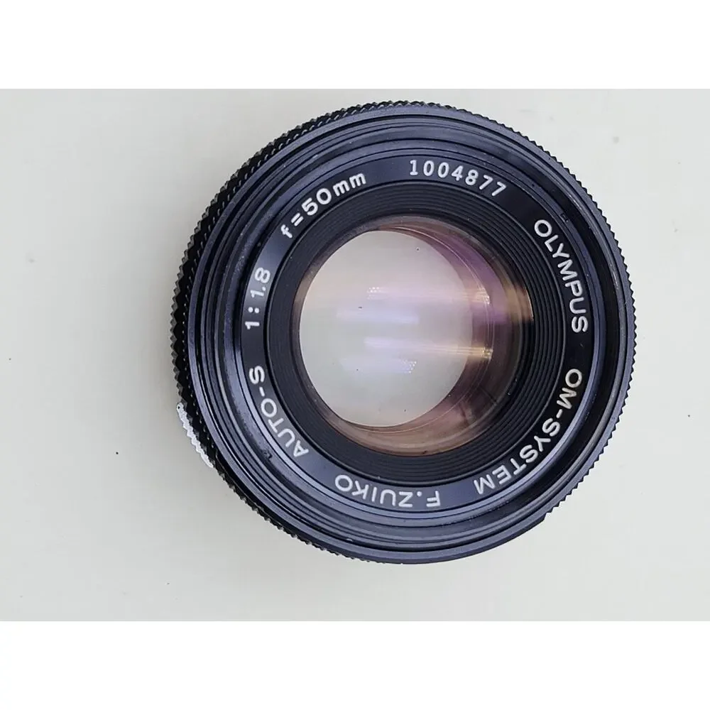 Olympus F.Zuiko Auto-S 50mm f/1.8 Standard 50mm Black Metal